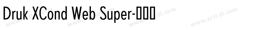 Druk XCond Web Super字体转换